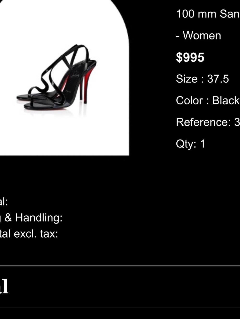 Rosa Z
100 mm Sandals - Patent calf leather - Black 37.5